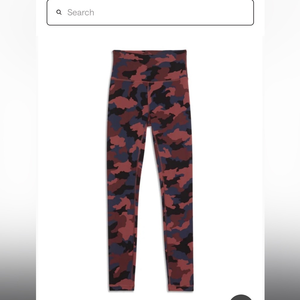 lululemon athletica Camouflage Leggings - Black and Brown